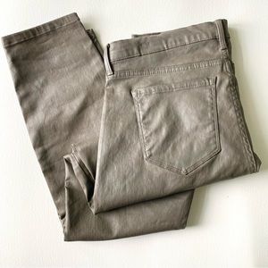 NWT Banana Republic Skinny Coated Jeans in Olive, Size: 30